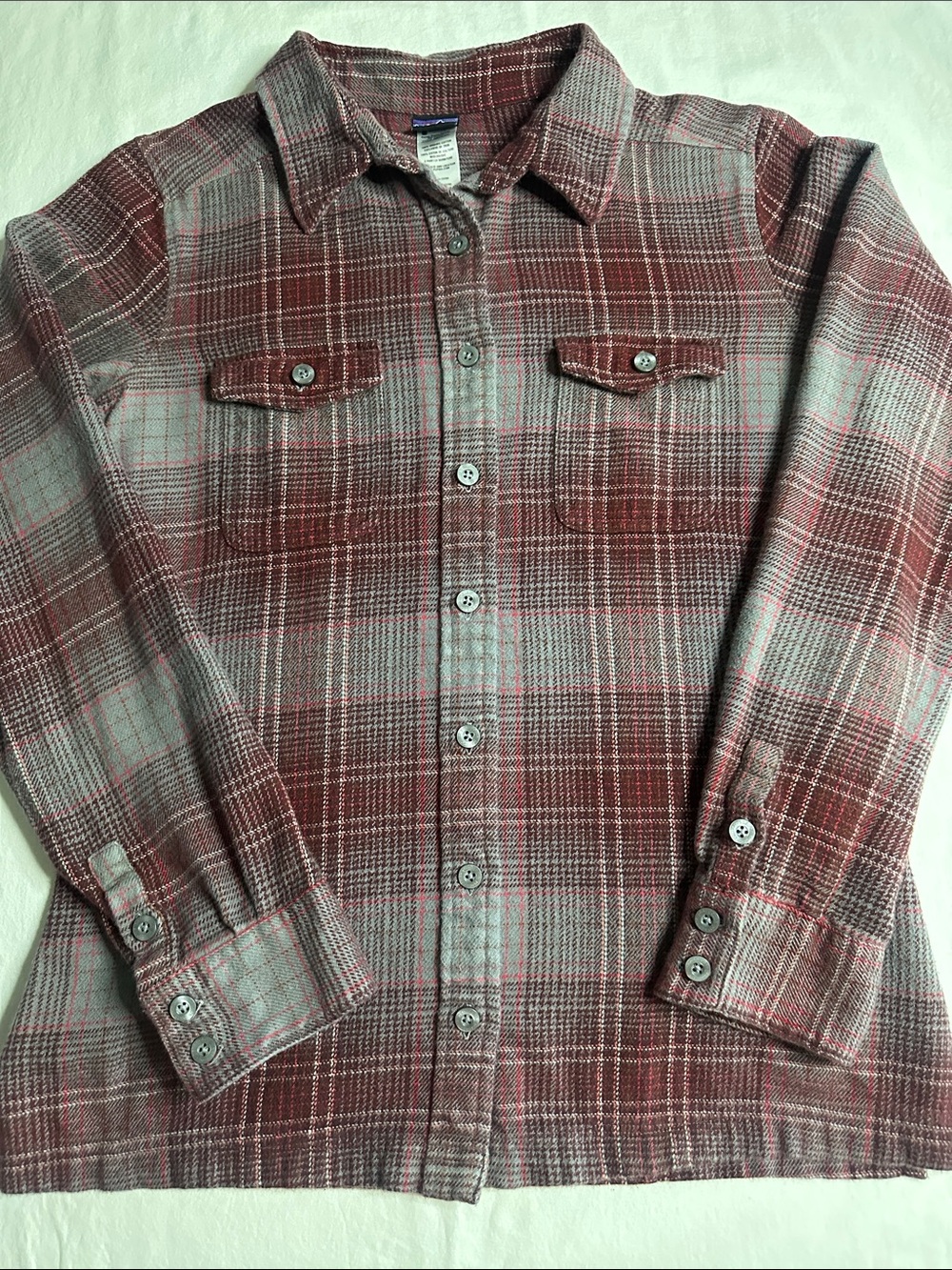 Patagonia Long-Sleeved Fjord Flannel Shirt Size 4